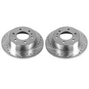 PowerStop Evolution Drilled Slotted Rotors Pair Rear For Dodge Sprinter 2500