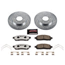 PowerStop Z36 Carbon-Fiber Ceramic Brake Pad with Drilled and Slotted Rotor Kit