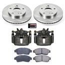 PowerStop OE Stock Replacement Low-Dust Ceramic Brake Pad, Rotor and Caliper Kit