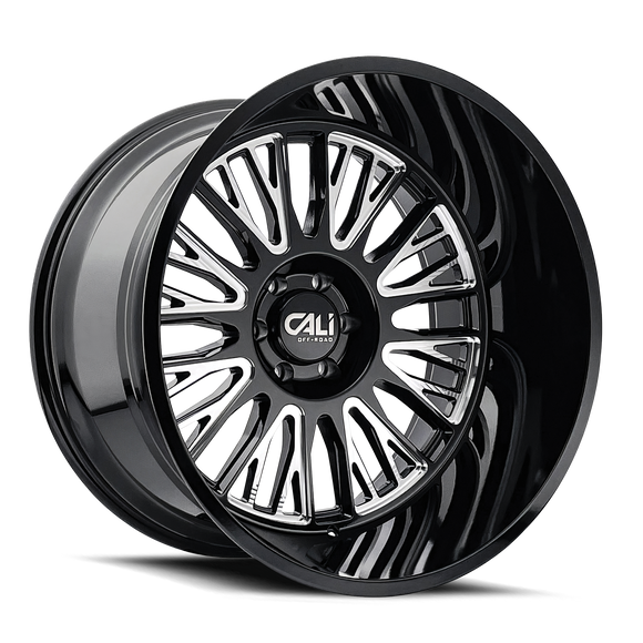 20x10 Cali Off-Road Vertex Gloss Black Milled 6x139.7 ET-25 CB106 Wheel Rim