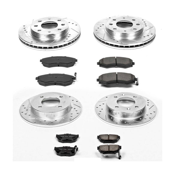 PowerStop Z23 Daily Driver Carbon-Fiber Ceramic Brake Pad and Drilled & Slotted