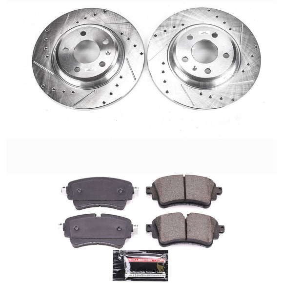 PowerStop Z23 Daily Driver Carbon-Fiber Ceramic Brake Pad and Drilled & Slotted