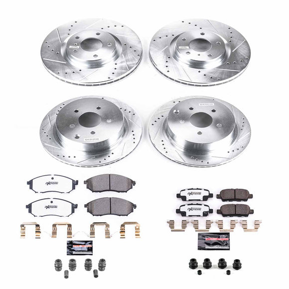 PowerStop Z26 Street Performance Ceramic Brake Pad and Drilled & Slotted Rotor K