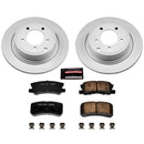 PowerStop Genuine Geomet Coated Rotor and Low-Dust Ceramic Brake Pad Kit