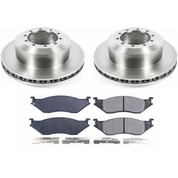 PowerStop OE Stock Replacement Low-Dust Ceramic Brake Pad and Rotor Kit