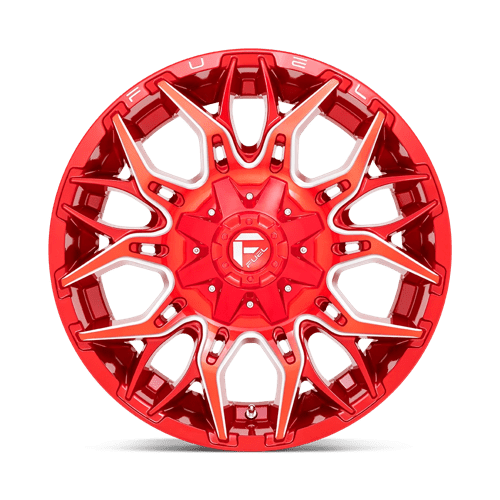 20x9 Fuel Off-Road D771 Twitch Candy Red Milled 8x180 ET1 CB124.2 Wheel Rim