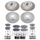 PowerStop Semi-Coated Rotor and Low-Dust Ceramic Brake Pad Kit