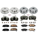 PowerStop OE Stock Replacement Low-Dust Ceramic Brake Pad, Rotor and Caliper Kit