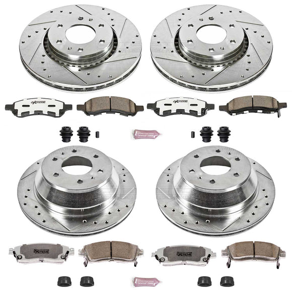 PowerStop Z26 Street Performance Ceramic Brake Pad and Drilled & Slotted Rotor K
