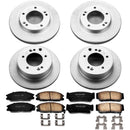 PowerStop Genuine Geomet Coated Rotor and Low-Dust Ceramic Brake Pad Kit