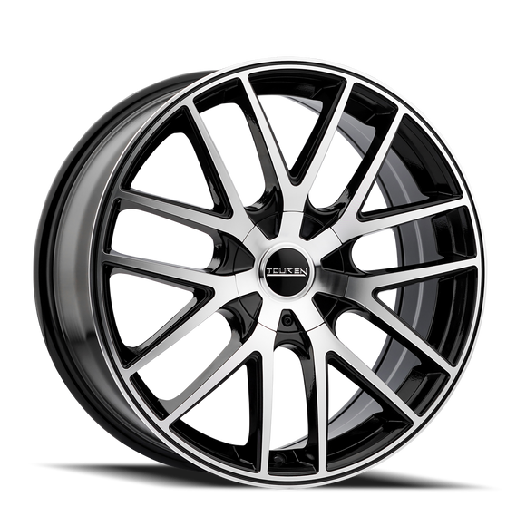 18x8 Touren TR60 Black-Machined Wheel/Rim 5x112 3260-8809B