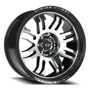 20x9.5 Vision 409 Inferno Gloss Blk Machined 6x5.5 6x139.7 ET-18 wheel/rim