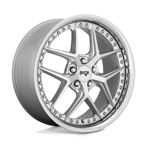 10.5x20 Niche Wheels M225 Vice Matte Silver Wheel 5x120 ET35 CB72.56
