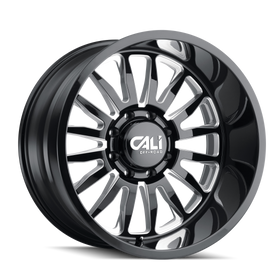 20x10 Cali Off-Road Summit Gloss Black Milled 8x180 ET-25 CB124.1 Wheel Rim
