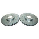 PowerStop Evolution Drilled Slotted Rotors Pair Front For Kia Telluride