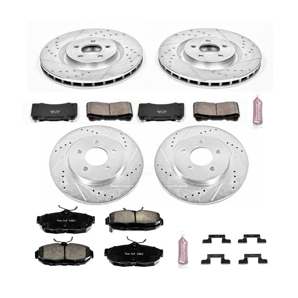 PowerStop Z23 Daily Driver Carbon-Fiber Ceramic Brake Pad and Drilled & Slotted