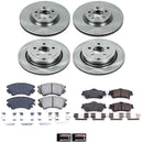 PowerStop OE Stock Replacement Low-Dust Ceramic Brake Pad and Rotor Kit