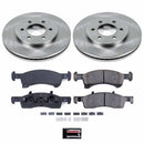 PowerStop OE Stock Replacement Low-Dust Ceramic Brake Pad and Rotor Kit