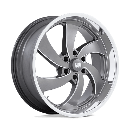 22X10 US Mag 1PC U133 Desperado Gray 6X139.7 6X5.5 ET25 Wheel Rim