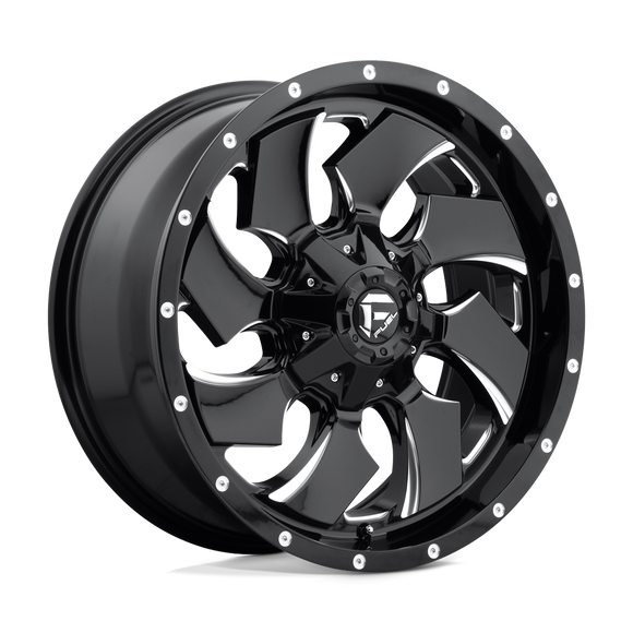 20x9 Fuel Off-Road D574 Cleaver Gloss Black Milled 6x135 ET20 CB106.1 Wheel Rim