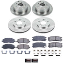 PowerStop OE Stock Replacement Low-Dust Ceramic Brake Pad and Rotor Kit