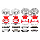 PowerStop Z36 Truck and SUV Ceramic Brake Pad, Drilled & Slotted Rotor, and Cali