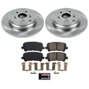 PowerStop OE Stock Replacement Low-Dust Ceramic Brake Pad and Rotor Kit