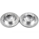 PowerStop Evolution Drilled Slotted Rotors Pair Front For Toyota Tacoma