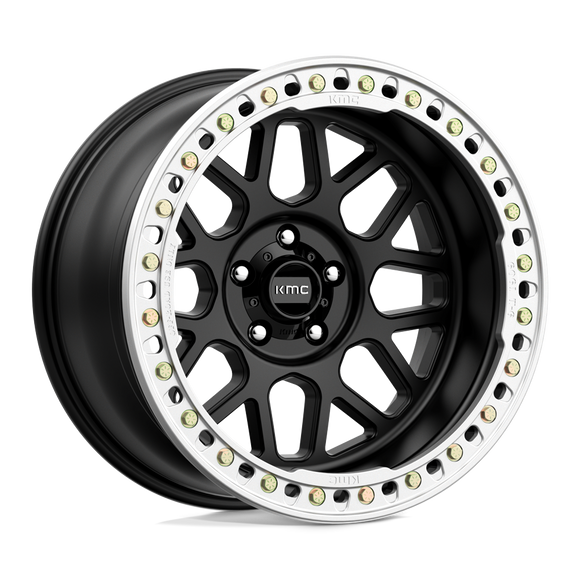 20X10 KMC KM235 Grenade CRAWL Beadlock Satin Black 5X127 ET-48 wheel/rim