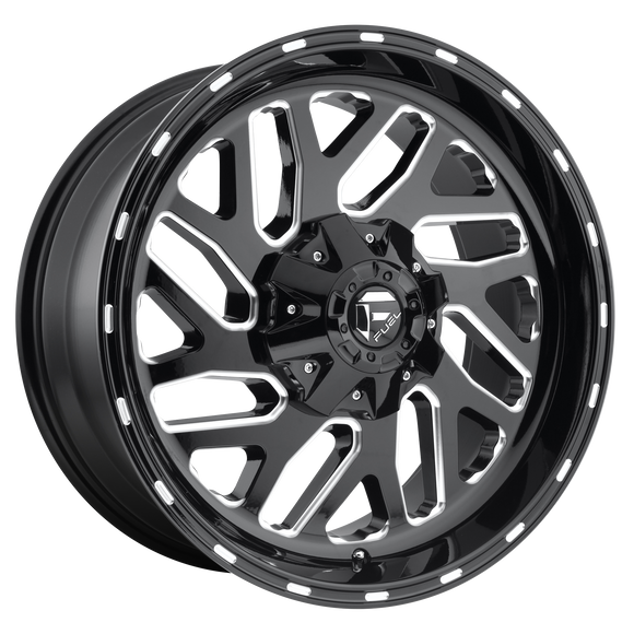 18X9 Fuel D581 Triton Gloss Black Milled 6X135/6X139.7 ET1 wheel/rim
