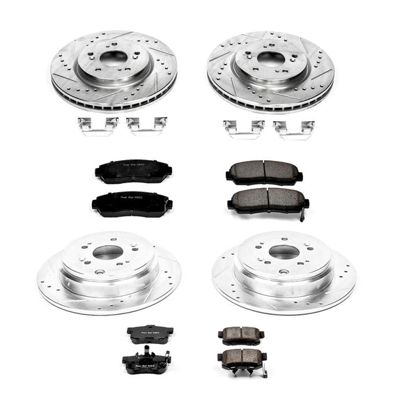 PowerStop Z23 Daily Driver Carbon-Fiber Ceramic Brake Pad and Drilled & Slotted