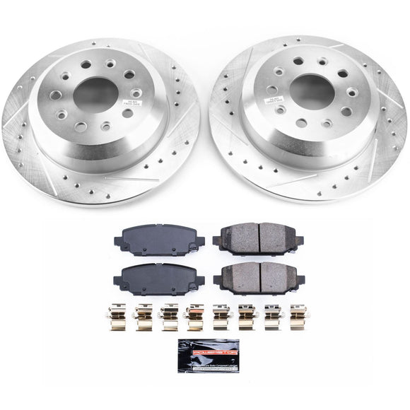 PowerStop Z23 Daily Driver Carbon-Fiber Ceramic Brake Pad and Drilled & Slotted