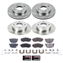PowerStop OE Stock Replacement Low-Dust Ceramic Brake Pad and Rotor Kit