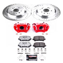 PowerStop Z36 Truck and SUV Ceramic Brake Pad, Drilled & Slotted Rotor, and Cali