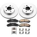 PowerStop Genuine Geomet Coated Rotor and Low-Dust Ceramic Brake Pad Kit