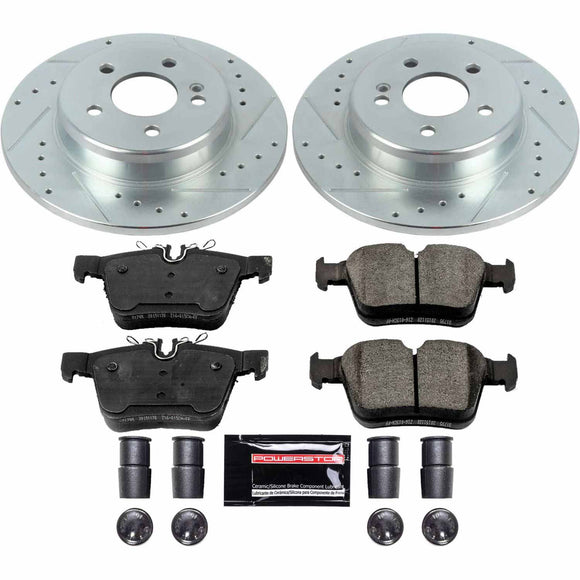 PowerStop Z23 Daily Driver Carbon-Fiber Ceramic Brake Pad and Drilled & Slotted