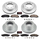 PowerStop Genuine Geomet Coated Rotor and Low-Dust Ceramic Brake Pad Kit