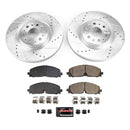 PowerStop Z23 Daily Driver Carbon-Fiber Ceramic Brake Pad and Drilled & Slotted