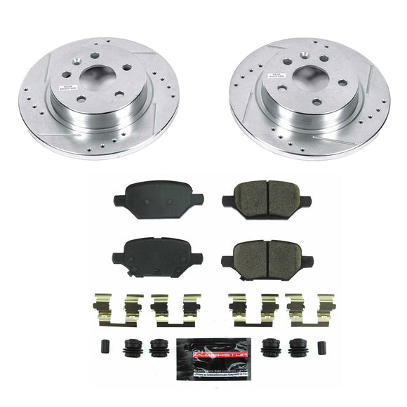 PowerStop Z23 Daily Driver Carbon-Fiber Ceramic Brake Pad and Drilled & Slotted