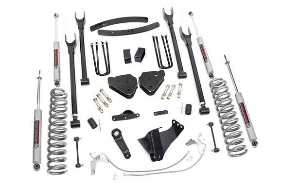 6 Inch Lift Kit Diesel 4 Link Ford F-250 F-350 Super Duty 4WD (08-10)