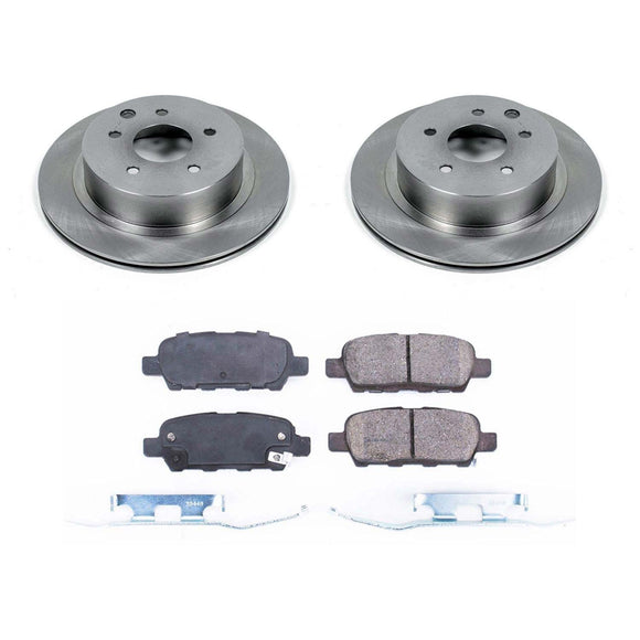 PowerStop OE Stock Replacement Low-Dust Ceramic Brake Pad and Rotor Kit