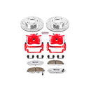 PowerStop Z26 Street Performance Ceramic Brake Pad, Drilled Slotted Rotor, and C