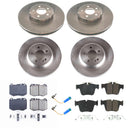 PowerStop OE Stock Replacement Low-Dust Ceramic Brake Pad and Rotor Kit