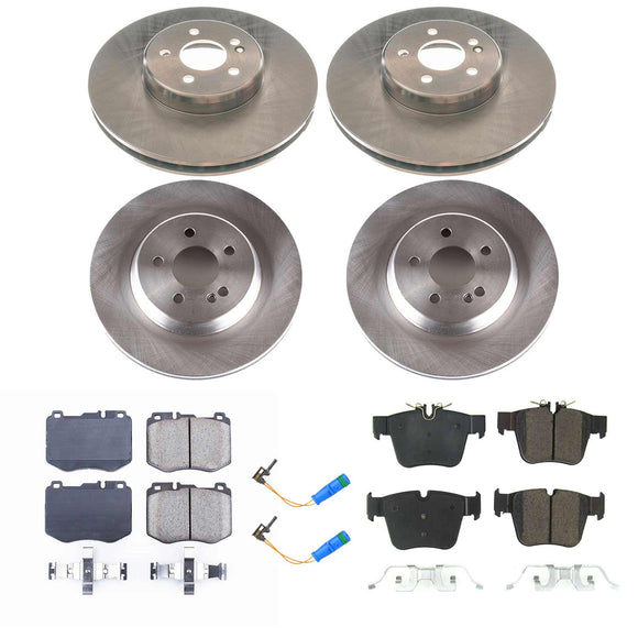 PowerStop OE Stock Replacement Low-Dust Ceramic Brake Pad and Rotor Kit