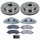 PowerStop OE Stock Replacement Low-Dust Ceramic Brake Pad, Rotor and Caliper Kit