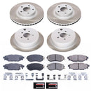 PowerStop Semi-Coated Rotor and Low-Dust Ceramic Brake Pad Kit