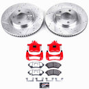 PowerStop Z26 Street Performance Ceramic Brake Pad, Drilled Slotted Rotor, and C