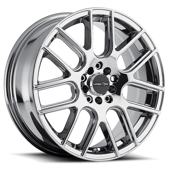 14x5.5 Vision 426H Cross Chrome 4x100 4x114.3 4x4.5 ET38 Wheel Rim