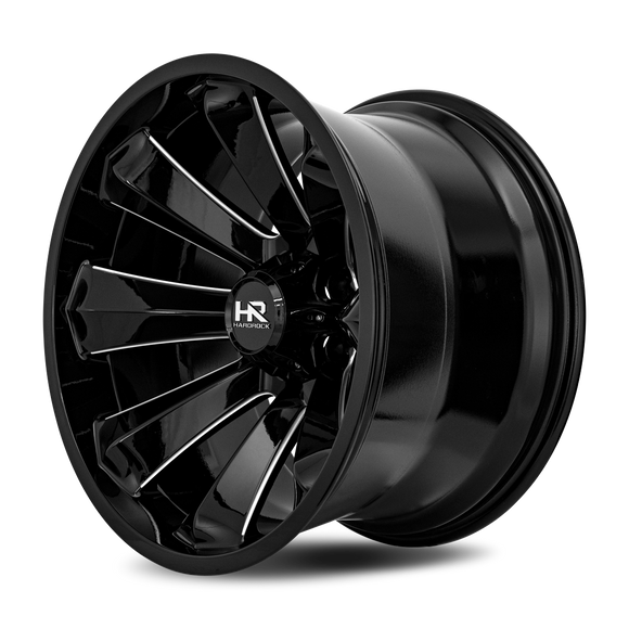 20x12 Hardrock Xplosive Xposed Gloss Black Milled 6x135 ET-44 wheel/rim