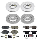 PowerStop Genuine Geomet Coated Rotor and Carbon-Fiber Ceramic Brake Pad Kit